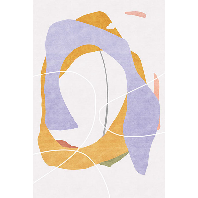 Creative Multicolor Modernist Rug Polyester Abstract Rug Washable Pet Friendly Non-Slip Carpet for Living Room Clearhalo 'Area Rug' 'Rug' 1766566