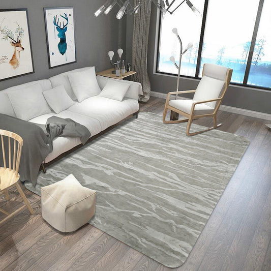Unusual Abstract Rug Grey Industrial Rug Polyester Pet Friendly Non-Slip Backing Washable Area Rug for Living Room Grey Clearhalo 'Area Rug' 'Rugs' 'Shabby Chic' Rug' 1766596