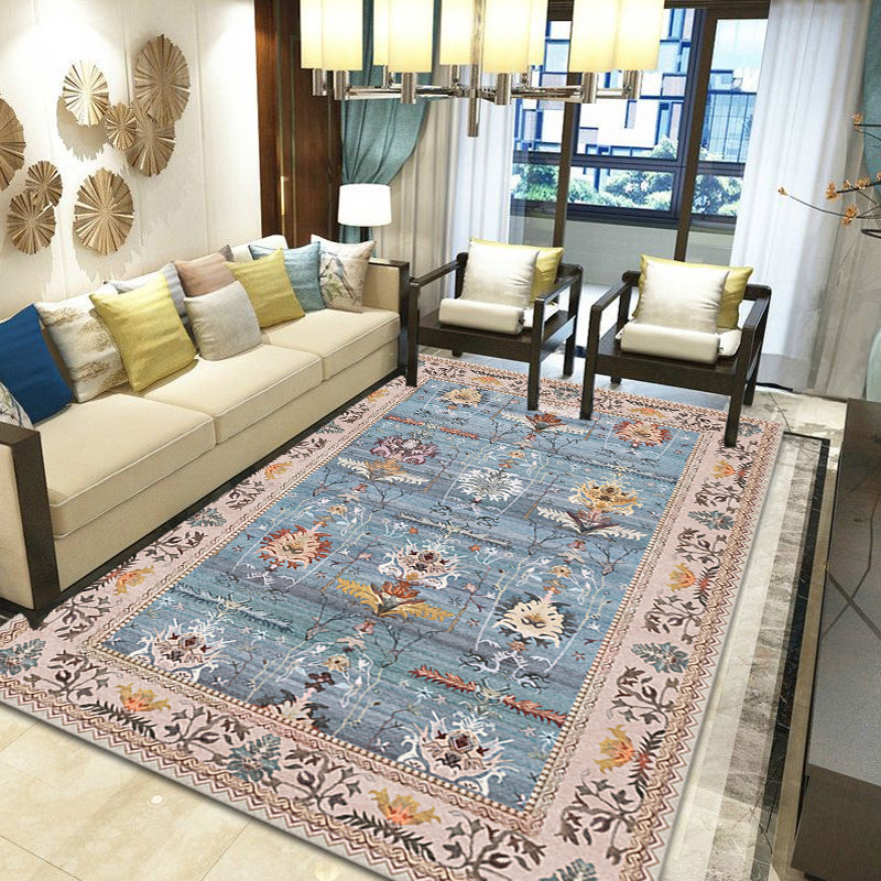 Vintage Medallion Pattern Rug Multicolor Polyester Rug Washable Pet Friendly Anti-Slip Carpet for Living Room Clearhalo 'Area Rug' 'Rugs' 'Shabby Chic' Rug' 1766654