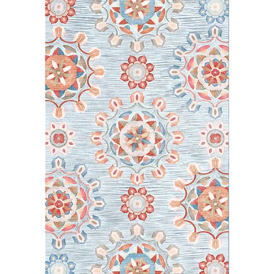 Multicolor Shabby Chic Rug Polyester Tribal Pattern Rug Pet Friendly Washable Anti-Slip Backing Carpet for Decoration Clearhalo 'Area Rug' 'Rugs' 'Shabby Chic' Rug' 1766703