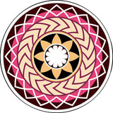 Moroccan Floral Pattern Rug with Moon Black and Red Polyester Rug Washable Pet Friendly Non-Slip Area Rug for Living Room Clearhalo 'Area Rug' 'Moroccan' 'Rugs' Rug' 1766799