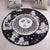 Moroccan Floral Pattern Rug with Moon Black and Red Polyester Rug Washable Pet Friendly Non-Slip Area Rug for Living Room Black Clearhalo 'Area Rug' 'Moroccan' 'Rugs' Rug' 1766808