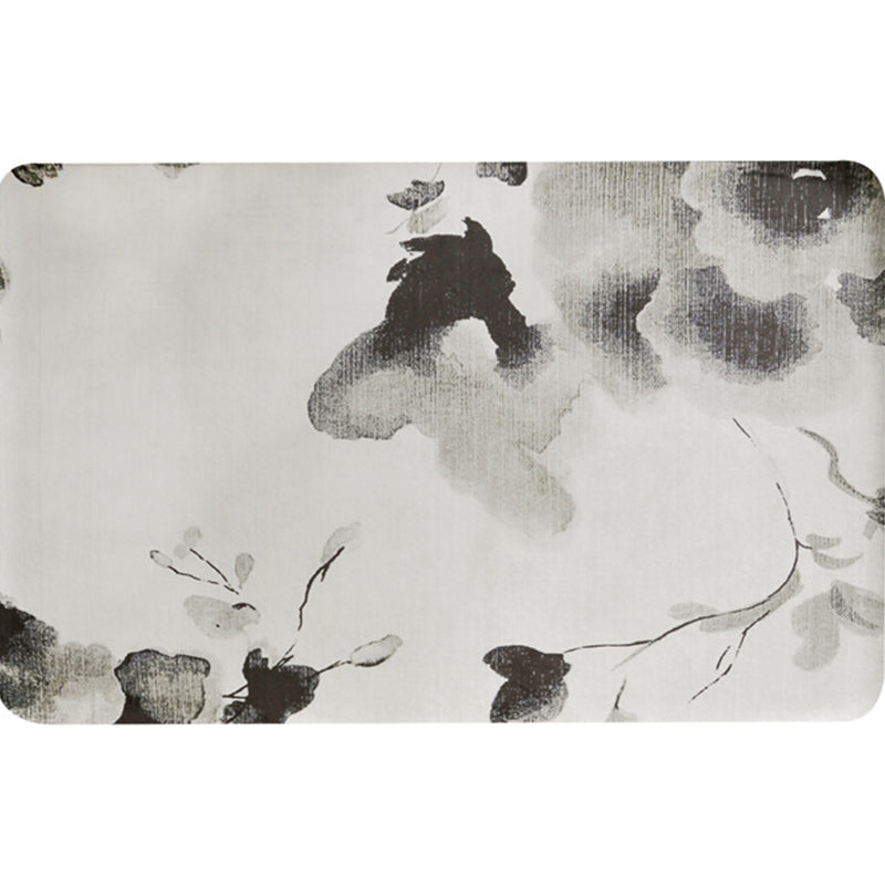 Grey Oriental Rug Polyester Watercolor Pattern Rug Pet Friendly Machine Washable Anti-Slip Backing Carpet for Decoration Clearhalo 'Area Rug' 'Rugs' 'Shabby Chic' Rug' 1766865