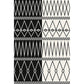 Retro Geometric Pattern Rug Black and White Southwestern Rug Polyester Pet Friendly Non-Slip Backing Washable Area Rug for Living Room Clearhalo 'Area Rug' 'Rugs' 'Southwestern' Rug' 1766899