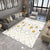 Retro Tribal Pattern Rug Light Grey Polyester Washable Pet Friendly Anti-Slip Carpet for Living Room Yellow Clearhalo 'Area Rug' 'Bohemian' 'Moroccan' 'Rugs' Rug' 1767001