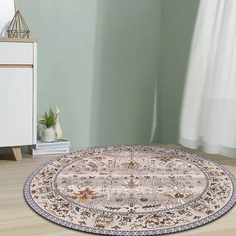 Multicolor Shabby Chic Rug Polyester Tribal Flower Pattern Rug Pet Friendly Washable Anti-Slip Backing Carpet for Decoration Clearhalo 'Area Rug' 'Rugs' 'Shabby Chic' Rug' 1767037