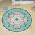 Multicolor Shabby Chic Rug Polyester Tribal Flower Pattern Rug Pet Friendly Washable Anti-Slip Backing Carpet for Decoration Green Clearhalo 'Area Rug' 'Rugs' 'Shabby Chic' Rug' 1767039