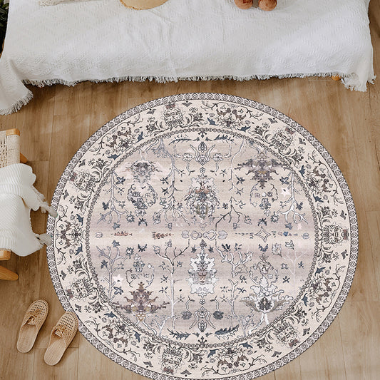 Multicolor Shabby Chic Rug Polyester Tribal Flower Pattern Rug Pet Friendly Washable Anti-Slip Backing Carpet for Decoration Clearhalo 'Area Rug' 'Rugs' 'Shabby Chic' Rug' 1767046