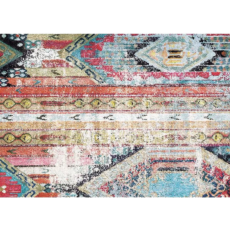 Bohemian Tribal Pattern Rug Multicolor Polyester Rug Machine Washable Non-Slip Backing Area Rug for Living Room Clearhalo 'Area Rug' 'Rugs' 'Shabby Chic' Rug' 1767103
