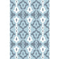 Retro Geometric Flower Pattern Rug Blue and Green Southwestern Rug Polyester Pet Friendly Non-Slip Backing Washable Area Rug for Living Room Clearhalo 'Area Rug' 'Rugs' 'Southwestern' Rug' 1767111_3839ab9c-498f-4f41-9d2f-d19186ffbd56