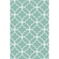 Retro Geometric Flower Pattern Rug Blue and Green Southwestern Rug Polyester Pet Friendly Non-Slip Backing Washable Area Rug for Living Room Clearhalo 'Area Rug' 'Rugs' 'Southwestern' Rug' 1767118_30a91775-8ab3-4130-95d6-551186d71342