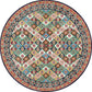 Unique Tribal Rhombus Pattern Rug Multicolor Moroccan Rug Polyester Pet Friendly Non-Slip Backing Washable Area Rug for Living Room Clearhalo 'Area Rug' 'Rugs' 'Shabby Chic' Rug' 1767135