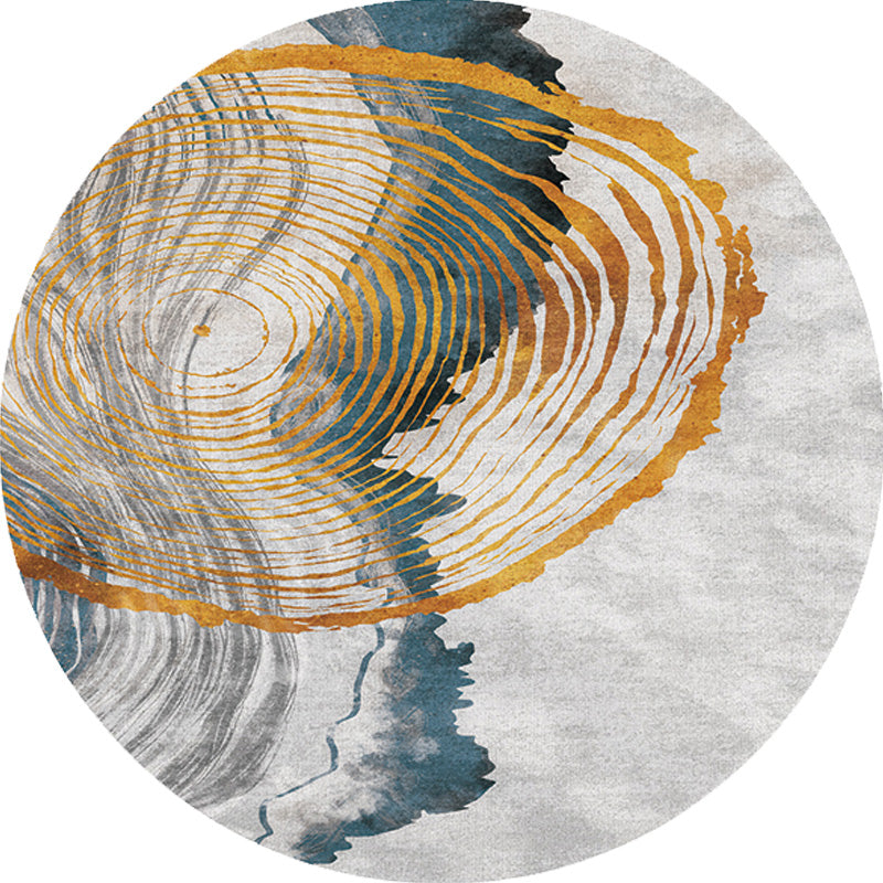Contemporary Watercolor Pattern Rug with Swirl Stripe Multicolor Polyester Rug Non-Slip Backing Washable Pet Friendly Carpet for Bedroom Clearhalo 'Area Rug' 'Rugs' 'Shabby Chic' Rug' 1767166