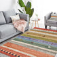 Bohemian Tribal Striped Pattern Rug Multicolor Polyester Rug Machine Washable Non-Slip Backing Area Rug for Living Room Clearhalo 'Area Rug' 'Bohemian' 'Rugs' Rug' 1767192