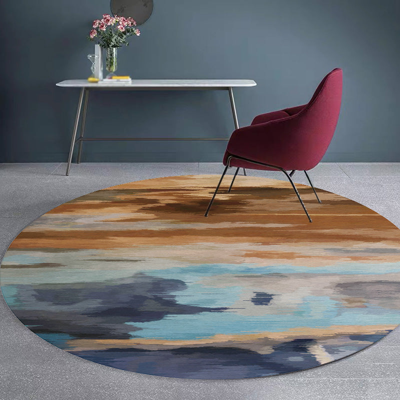 Multicolor Brushstroke Painting Pattern Rug Polyester Modern Rug Washable Anti-Slip Pet Friendly Area Rug for Living Room Clearhalo 'Area Rug' 'Modern' 'Rugs' 'Shabby Chic' Rug' 1767226