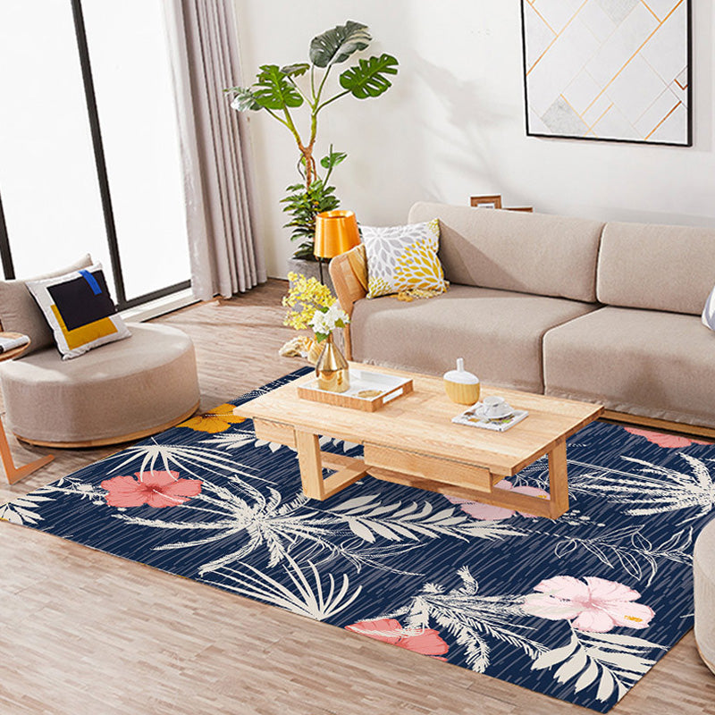 Multicolor Bohemian Rug Polyester Botanical Pattern Rug Pet Friendly Washable Anti-Slip Backing Carpet for Decoration Clearhalo 'Area Rug' 'Bohemian' 'Rugs' Rug' 1767304