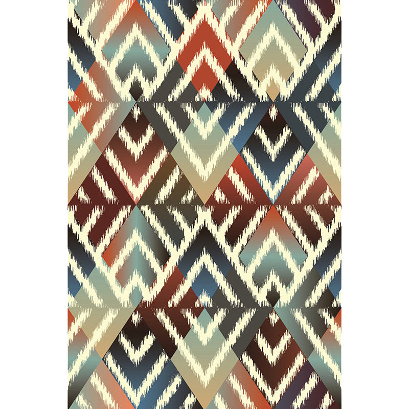 Multicolor Shabby Chic Rug Polyester Swirl Stripe and Geometric Pattern Rug Pet Friendly Washable Anti-Slip Backing Carpet for Decoration Clearhalo 'Area Rug' 'Rugs' 'Shabby Chic' Rug' 1767410
