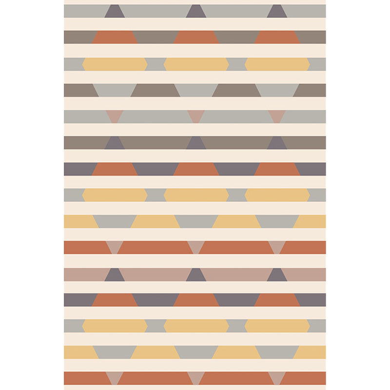 Bohemian Tribal Geometric Pattern Rug Orange and Yellow Polyester Rug Washable Pet Friendly Anti-Slip Carpet for Living Room Clearhalo 'Area Rug' 'Bohemian' 'Rugs' Rug' 1767483