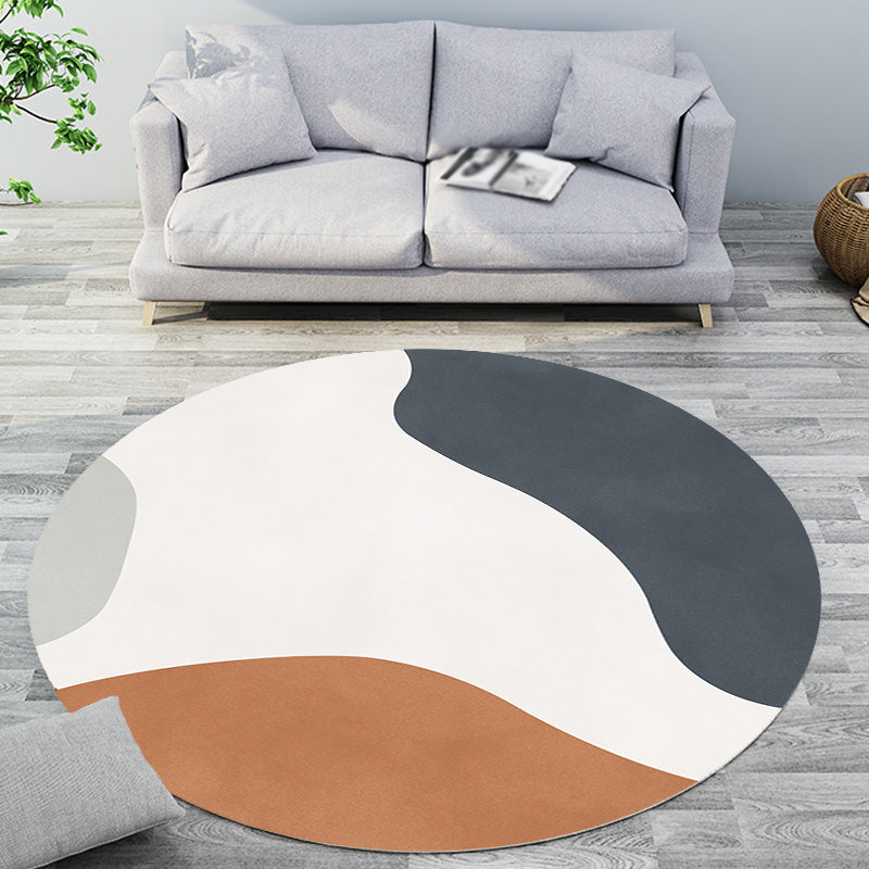 Colorful Modern Rug Colorblock Rug Pet Friendly Anti-Slip Machine Washable Area Rug for Decoration Grey Clearhalo 'Area Rug' 'Modern' 'Rugs' Rug' 1767513
