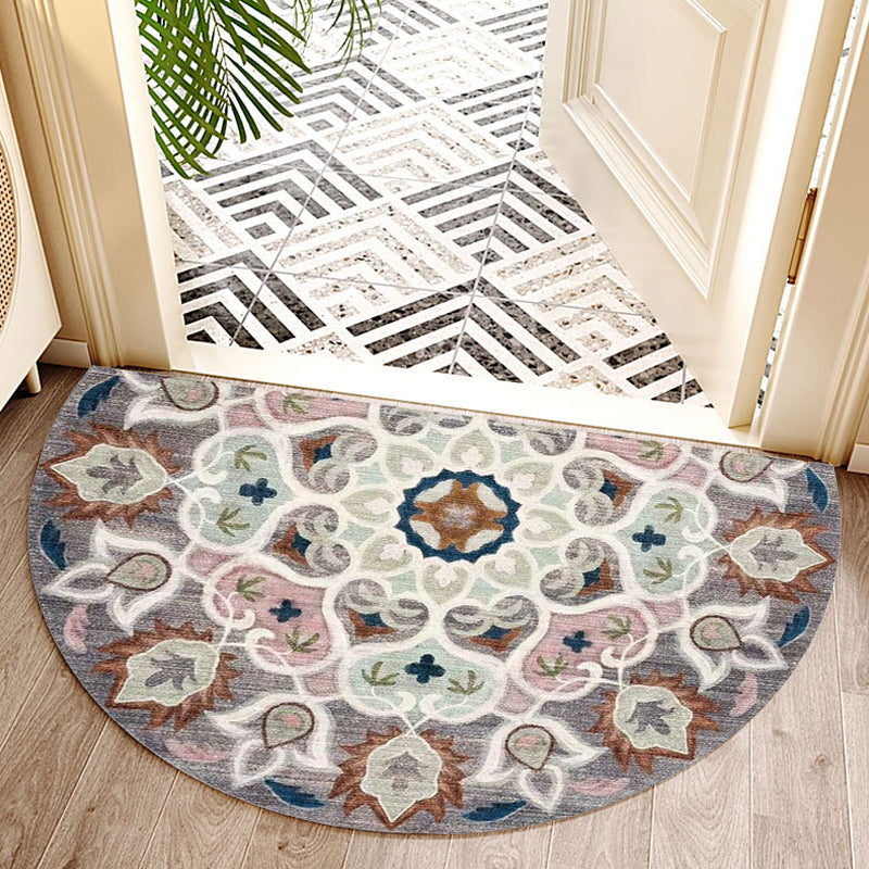 Bohemian Floral Pattern Rug Multicolor Polyester Rug Machine Washable Non-Slip Backing Area Rug for Living Room Clearhalo 'Area Rug' 'Moroccan' 'Rugs' Rug' 1767562