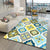 Retro Azulejo Pattern Rug Multicolor Polyester Rug Washable Pet Friendly Anti-Slip Carpet for Living Room Blue Clearhalo 'Area Rug' 'Moroccan' 'Rugs' Rug' 1767611