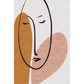 Stylish Modernism Rug Orange and Green Colorblock Character Pattern Rug Pet Friendly Anti-Slip Washable Area Rug for Decoration Clearhalo 'Area Rug' 'Rug' 1767691