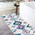 Bohemian Rhombus Pattern Rug White Polyester Rug Machine Washable Non-Slip Backing Area Rug for Bedroom Blue Clearhalo 'Area Rug' 'Bohemian' 'Rugs' Rug' 1767707