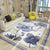 Shabby Chic Watercolor Pattern Rug Multicolor Polyester Rug Washable Pet Friendly Non-Slip Area Rug for Study Purplish Blue Clearhalo 'Area Rug' 'Rugs' 'Shabby Chic' Rug' 1767730