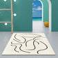 Casual Beige Modernist Rug Polyester Abstract Rug Washable Pet Friendly Non-Slip Carpet for Living Room Clearhalo 'Area Rug' 'Rug' 1767850