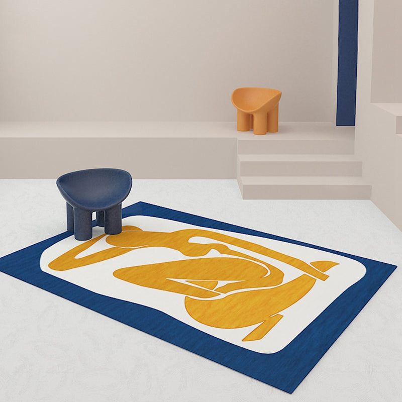 Unique Brown Modernist Rug Polyester Abstract Rug Washable Pet Friendly Non-Slip Carpet for Living Room Brown Clearhalo 'Area Rug' 'Rug' 1767958