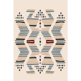 Grey and Brown Bohemian Rug Polyester Geometric Pattern Rug Pet Friendly Washable Anti-Slip Backing Carpet for Decoration Clearhalo 'Area Rug' 'Bohemian' 'Rugs' Rug' 1767968