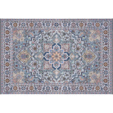Multicolor Moroccan Rug Polyester Tribal Flower Pattern Rug Pet Friendly Washable Anti-Slip Backing Carpet for Decoration Clearhalo 'Area Rug' 'Rugs' 'Shabby Chic' Rug' 1767999