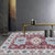 Multicolor Moroccan Rug Polyester Tribal Flower Pattern Rug Pet Friendly Washable Anti-Slip Backing Carpet for Decoration Red Clearhalo 'Area Rug' 'Rugs' 'Shabby Chic' Rug' 1768000