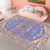Multicolor Moroccan Rug Polyester Tribal Flower Pattern Rug Pet Friendly Washable Anti-Slip Backing Carpet for Decoration Purple Clearhalo 'Area Rug' 'Rugs' 'Shabby Chic' Rug' 1768006