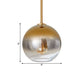 8"/10"/12"W Globe Pendant Lighting Nordic Glass 1 Light Sliver/Gold Hanging Light Clearhalo 'Ceiling Lights' 'Glass shade' 'Glass' 'Modern Pendants' 'Modern' 'Pendant Lights' 'Pendants' Lighting' 177017