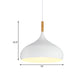 9.5"/12.5"/14"W Teardrop Pendant Lighting in Nordic Style Metal 1 Light Black/White/Gold Hanging Light Clearhalo 'Ceiling Lights' 'Modern Pendants' 'Modern' 'Pendant Lights' 'Pendants' Lighting' 177028