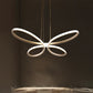 Butterfly Frame Hanging Chandelier Modernist Metal LED Restaurant Down Lighting in Gold, Warm/White Light Clearhalo 'Ceiling Lights' 'Chandeliers' 'Modern Chandeliers' 'Modern' Lighting' 1771245