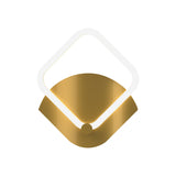 Gold LED Rhombus Flush Wall Sconce Modernism Acrylic Wall Lighting Ideas in Warm/White Light Clearhalo 'Cast Iron' 'Glass' 'Industrial' 'Modern wall lights' 'Modern' 'Tiffany' 'Traditional wall lights' 'Wall Lamps & Sconces' 'Wall Lights' Lighting' 1771507