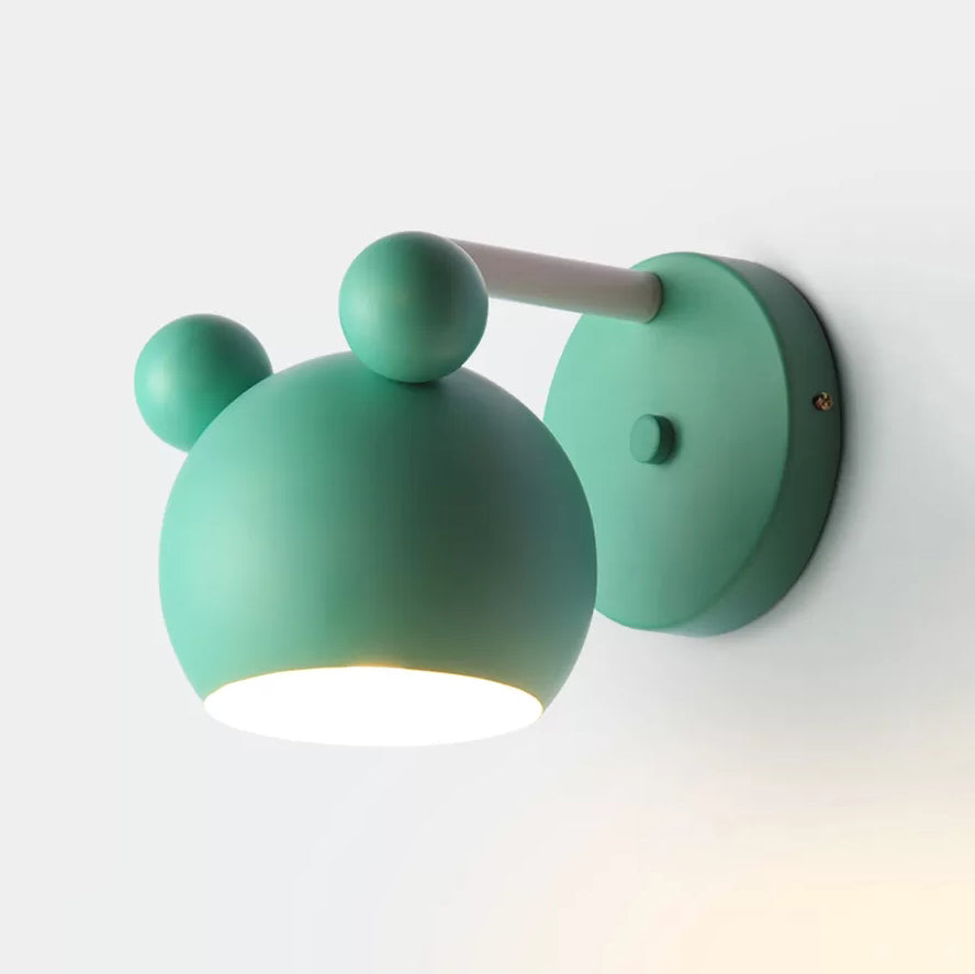 Rotatable Single Light Mouse Wall Light Nordic Stylish Metal Sconce Light for Study Room Green Long Arm Clearhalo 'Wall Lamps & Sconces' 'Wall Lights' Lighting' 17737