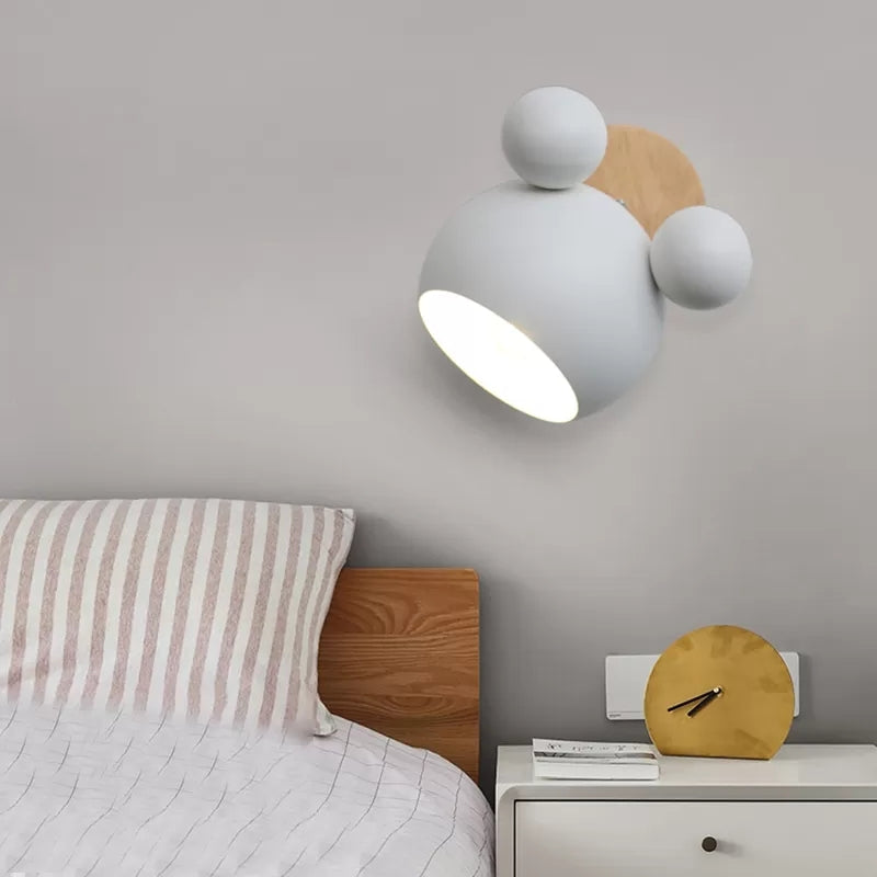Rotatable Single Light Mouse Wall Light Nordic Stylish Metal Sconce Light for Study Room Clearhalo 'Wall Lamps & Sconces' 'Wall Lights' Lighting' 17745