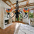 Stained Glass Dragonfly Suspension Light with Curved Arm Lodge Style Multi Color Chandelier for Foyer Orange Clearhalo 'Ceiling Lights' 'Chandeliers' 'Industrial' 'Middle Century Chandeliers' 'Tiffany Chandeliers' 'Tiffany close to ceiling' 'Tiffany' Lighting' 177842