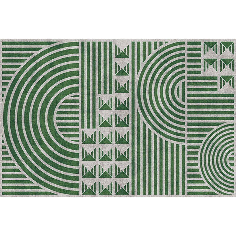 Creative Modernist Rug Polyester Geometric and Stripe Pattern Rug Washable Pet Friendly Non-Slip Carpet for Living Room Clearhalo 'Area Rug' 'Modern' 'Rugs' Rug' 1779582