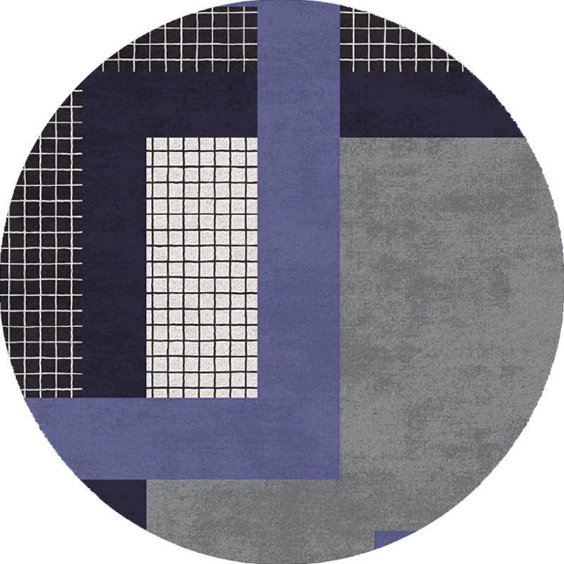 Multicolor Plaid Pattern Rug Polyester Modern Rug Washable Anti-Slip Pet Friendly Area Rug for Living Room Clearhalo 'Area Rug' 'Rugs' 'Shabby Chic' Rug' 1779609