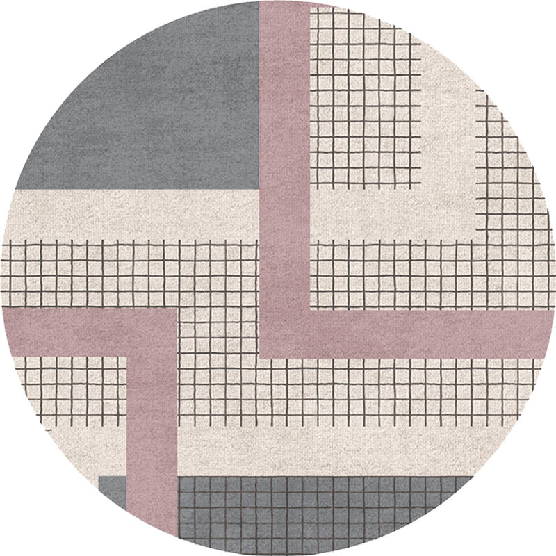 Multicolor Plaid Pattern Rug Polyester Modern Rug Washable Anti-Slip Pet Friendly Area Rug for Living Room Clearhalo 'Area Rug' 'Rugs' 'Shabby Chic' Rug' 1779612