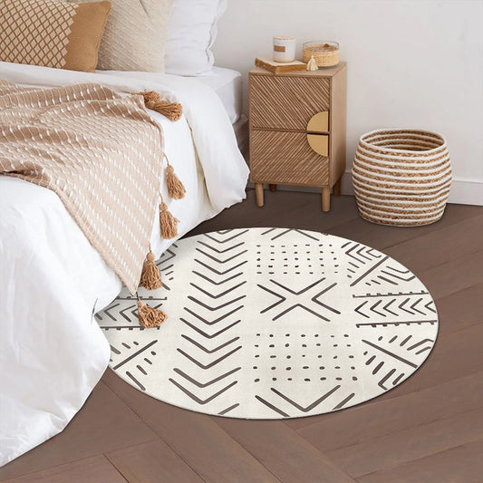 Geometric and Stripe Pattern Rug Polyester Modern Rug Washable Anti-Slip Pet Friendly Area Rug for Living Room Clearhalo 'Area Rug' 'Rugs' 'Southwestern' Rug' 1779733