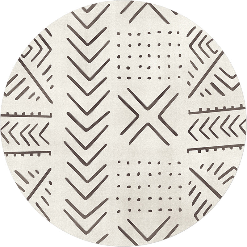 Geometric and Stripe Pattern Rug Polyester Modern Rug Washable Anti-Slip Pet Friendly Area Rug for Living Room Clearhalo 'Area Rug' 'Rugs' 'Southwestern' Rug' 1779734