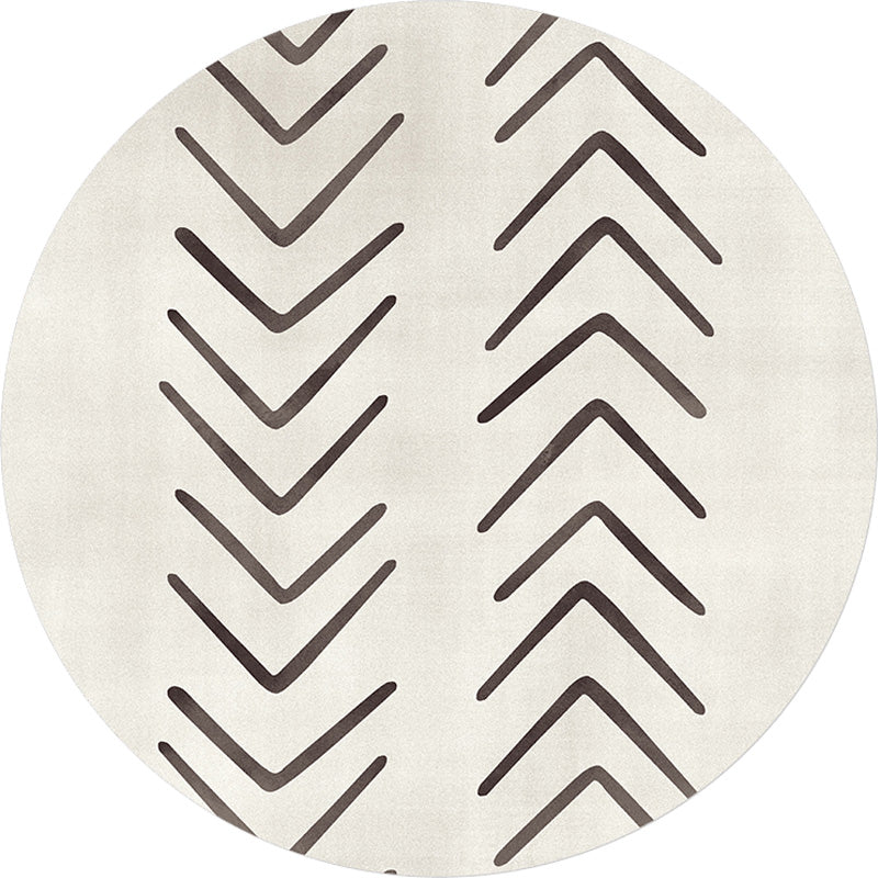 Geometric and Stripe Pattern Rug Polyester Modern Rug Washable Anti-Slip Pet Friendly Area Rug for Living Room Clearhalo 'Area Rug' 'Rugs' 'Southwestern' Rug' 1779751