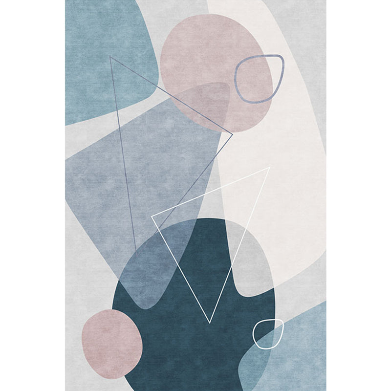 Green and Grey Colorblock Rug Polyester Modern Rug Washable Anti-Slip Pet Friendly Area Rug for Living Room Clearhalo 'Area Rug' 'Rug' 1779854