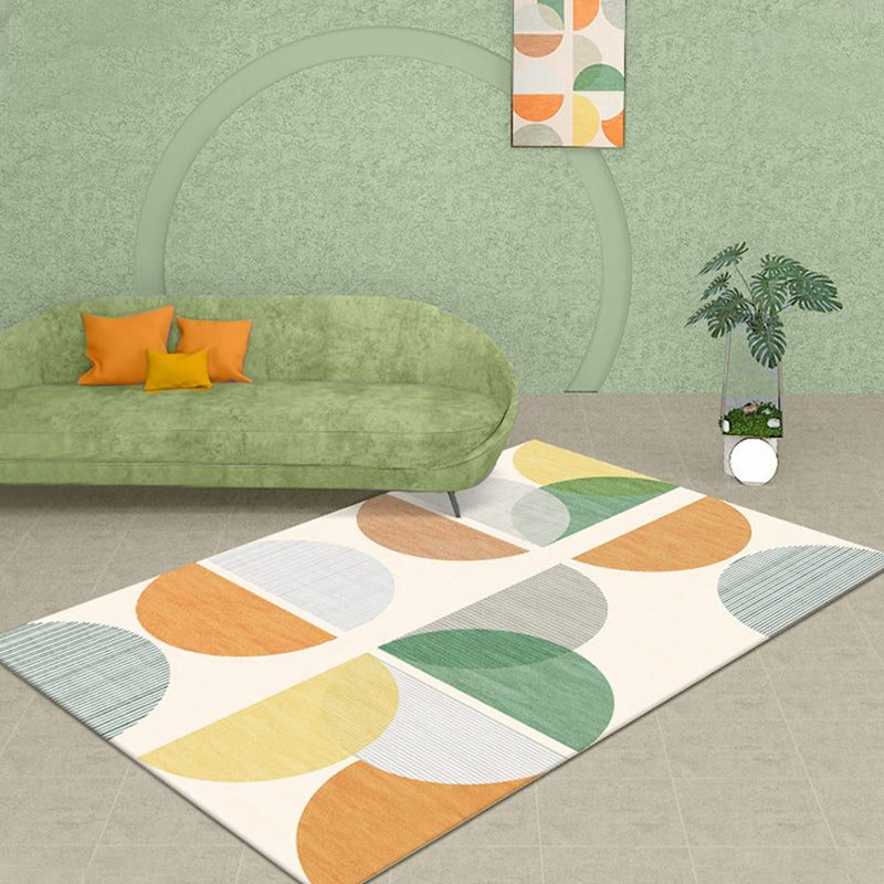 Modernist Geometric Pattern Rug with Stripe Multicolor Polyester Rug Non-Slip Backing Washable Pet Friendly Carpet for Home Clearhalo 'Area Rug' 'Rug' 1779928