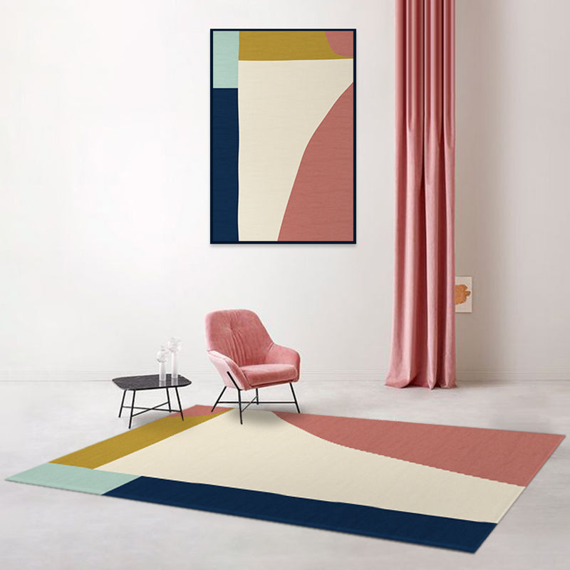 Stylish Modernism Rug Multicolor Colorblock Rug Pet Friendly Anti-Slip Washable Area Rug for Decoration Clearhalo 'Area Rug' 'Modern' 'Rugs' Rug' 1779946